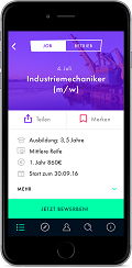 Azubi-App „TalentHero“TalentHero Ausbildungsanzeige